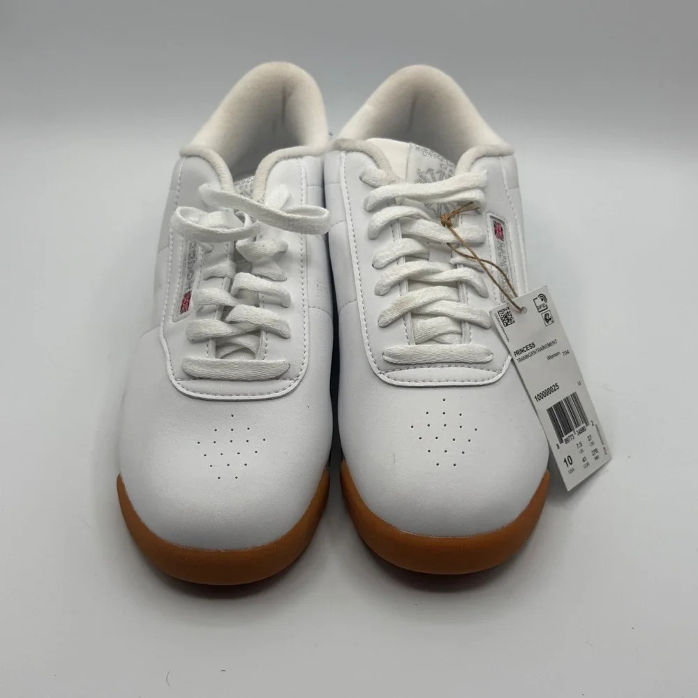 Reebok Princess Sneakers Women Size 10 White NWT Gum Sole Training Shoes